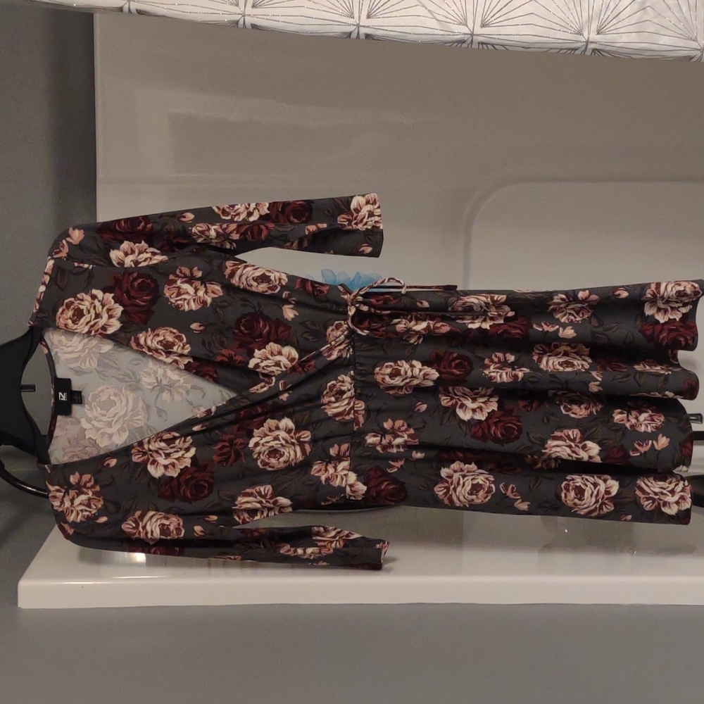 Mock Wrap Dress
